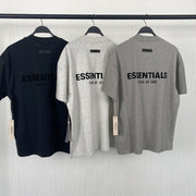 Fog Essentials T shirt Flocking Logo Loose Sweater