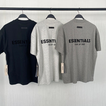 Fog Essentials T shirt Flocking Logo Loose Sweater