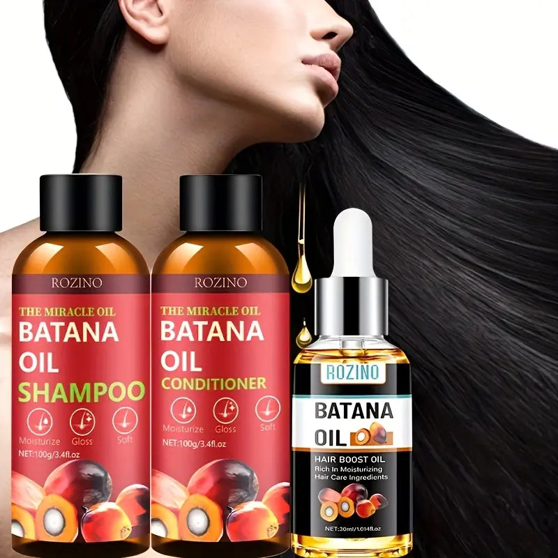 Batana Oil Shampoo & Conditioner Set - Hair Growth & Thickening for Women & Men