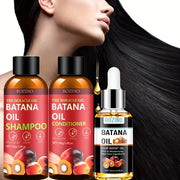 Batana Oil Shampoo & Conditioner Set - Hair Growth & Thickening for Women & Men