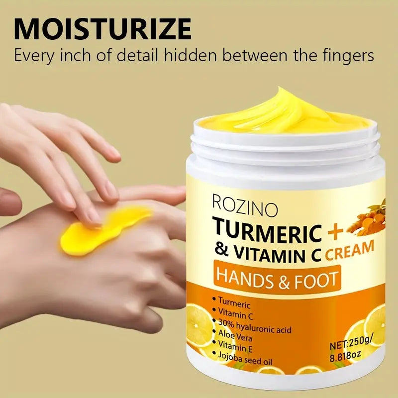 ROZINO Turmeric Firming Cream for Face, Neck, Hands & Feet - 1.69 oz
