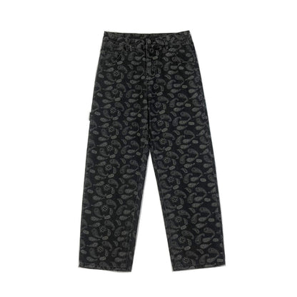 Men Jeans Straight Spring and Autumn Jeans Trousers