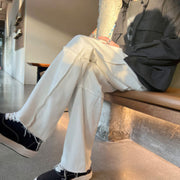 Men Jeans Casual Trousers Spring and Autumn Straight-Leg Pants