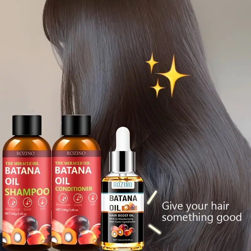 Batana Oil Shampoo & Conditioner Set - Hair Growth & Thickening for Women & Men