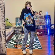 Men Jeans Washed Make Old Ripped Jeans