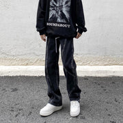 Men Jeans Vintage Jeans Straight Loose Pants
