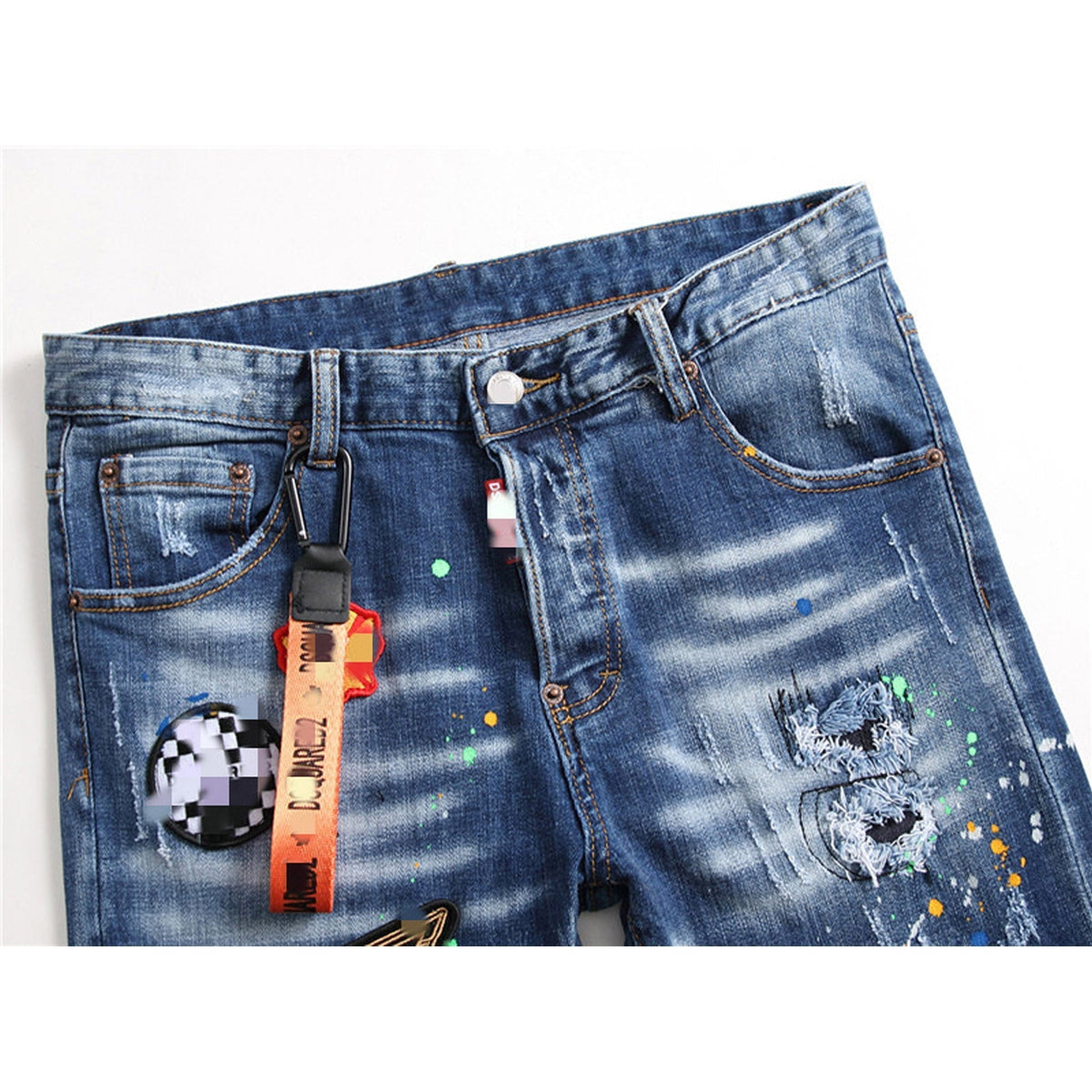 DSQ2 Jeans Ripped Stretch Jeans