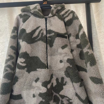 Fog Essentials Sweatshirt Lamb Wool Half Zip Jacket