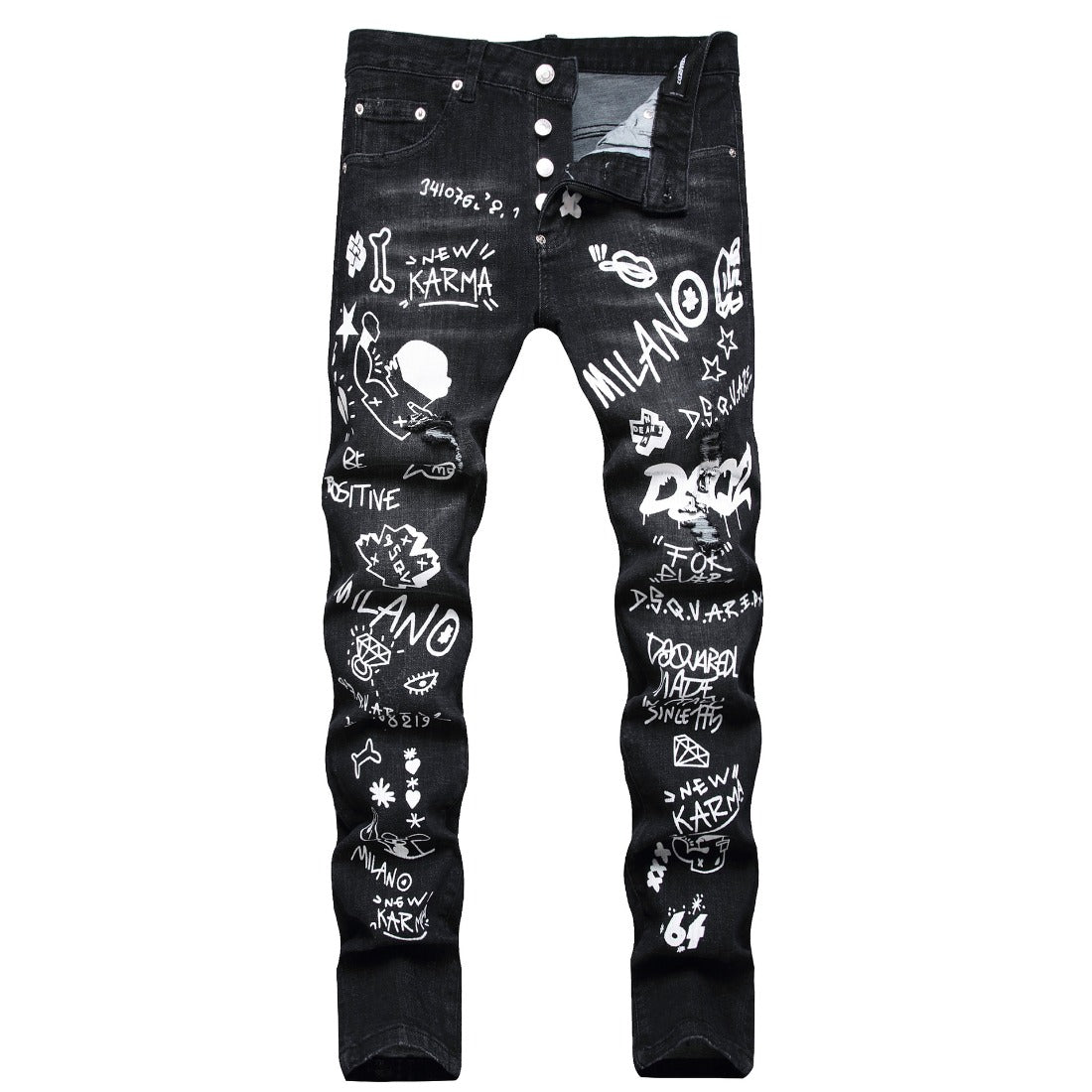 DSQ2 Jeans Stretch Ripped Slim Fit Jeans
