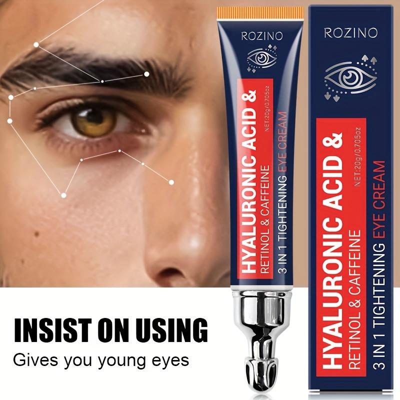 ROZINO 6% Caffeine Eye Cream with 1% Retinol & Hyaluronic Acid for Dark Circles & Wrinkles, 0.71 fl oz