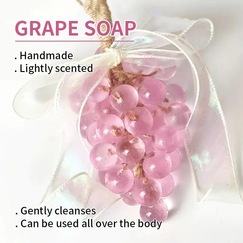 Purple Grape Soap on a Rope - Decorative Aromatic Artisan Bar