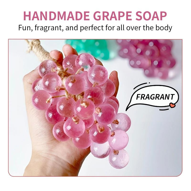Purple Grape Soap on a Rope - Decorative Aromatic Artisan Bar