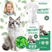 ROZINO Green Power Cat Spray - Odor-Free & Natural Grooming Spray