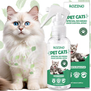 ROZINO Green Power Cat Spray - Odor-Free & Natural Grooming Spray