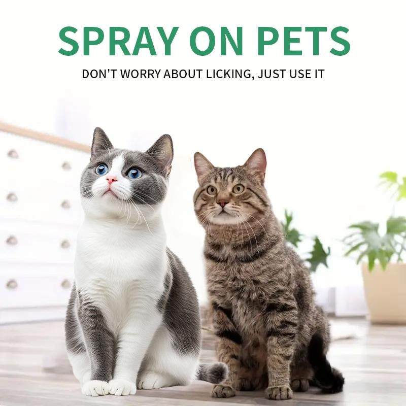 ROZINO Green Power Cat Spray - Odor-Free & Natural Grooming Spray