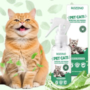 ROZINO Green Power Cat Spray - Odor-Free & Natural Grooming Spray