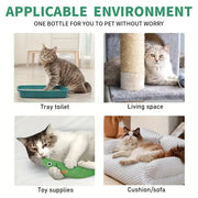 ROZINO Green Power Cat Spray - Odor-Free & Natural Grooming Spray