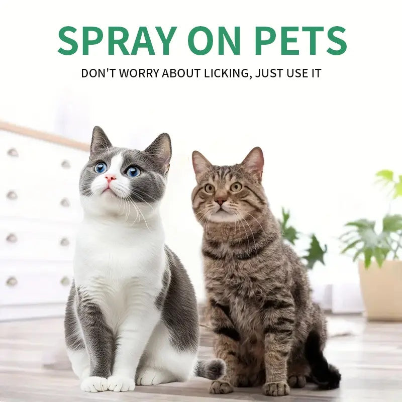 ROZINO Green Power Cat Spray - Odor-Free & Natural Grooming Spray