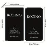 ROZINO Solid Perfume Wax - Unisex Long Lasting Fragrance, Black 7cm