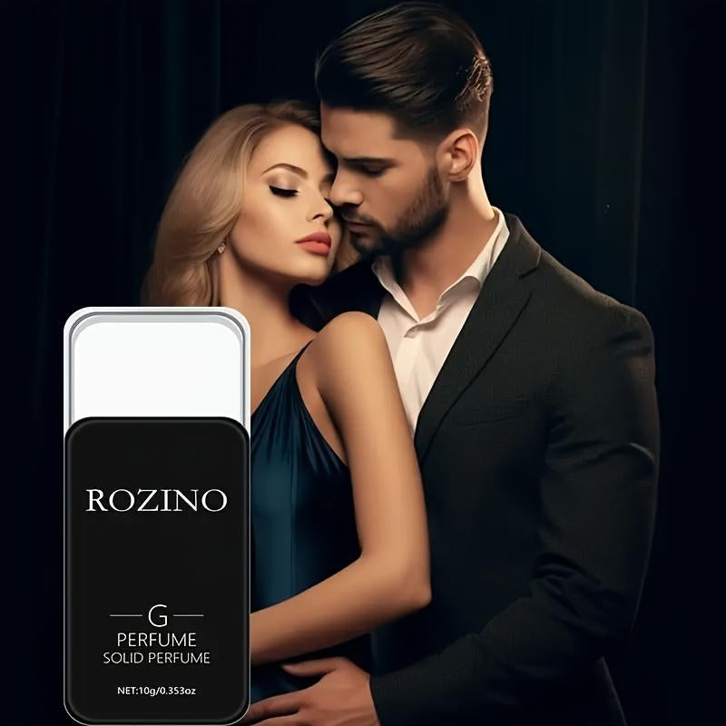 ROZINO Solid Perfume Wax - Unisex Long Lasting Fragrance, Black 7cm