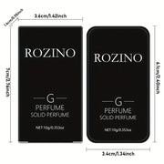 ROZINO Solid Perfume Wax - Unisex Long Lasting Fragrance, Black 7cm