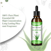 Rozino Pure Aloe Vera Essential Oil - Hair Treatment & Fragrance, 100ml
