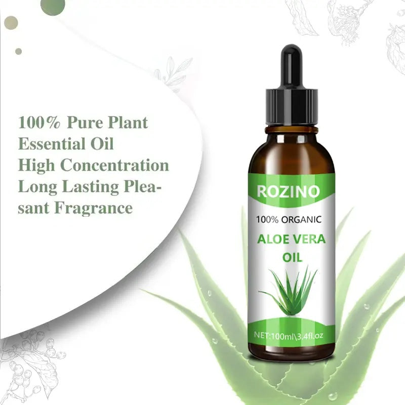 Rozino Pure Aloe Vera Essential Oil - Hair Treatment & Fragrance, 100ml