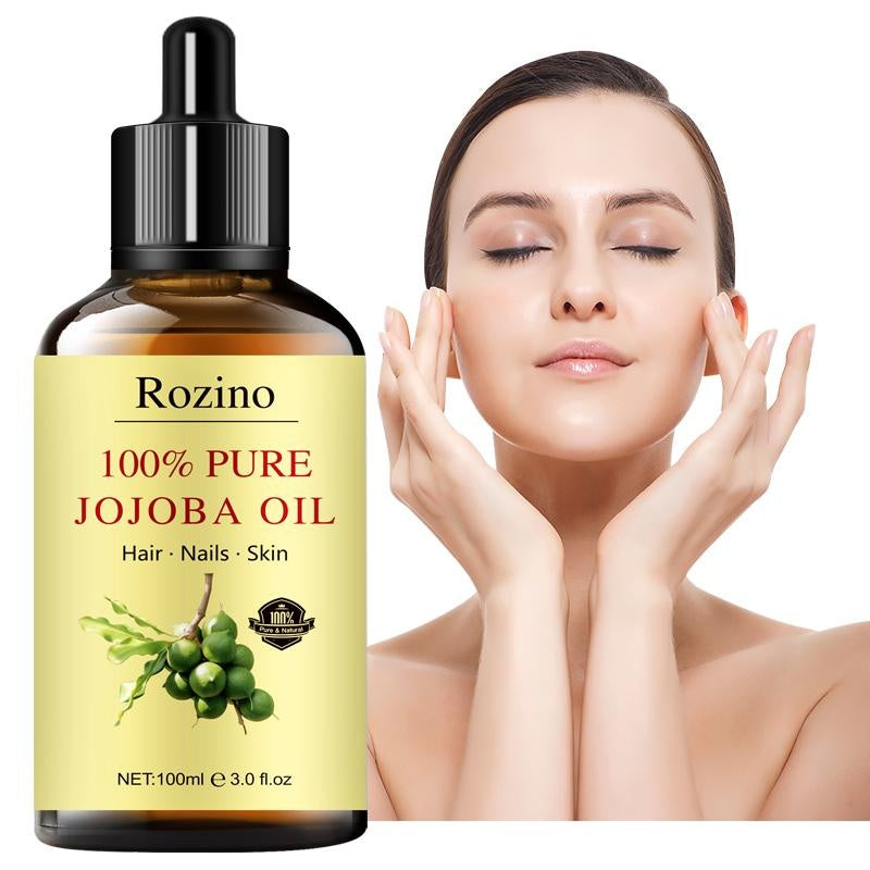 Rozino 100% Pure Jojoba Oil - No Rinse Fast Absorbing Body & Massage Oil