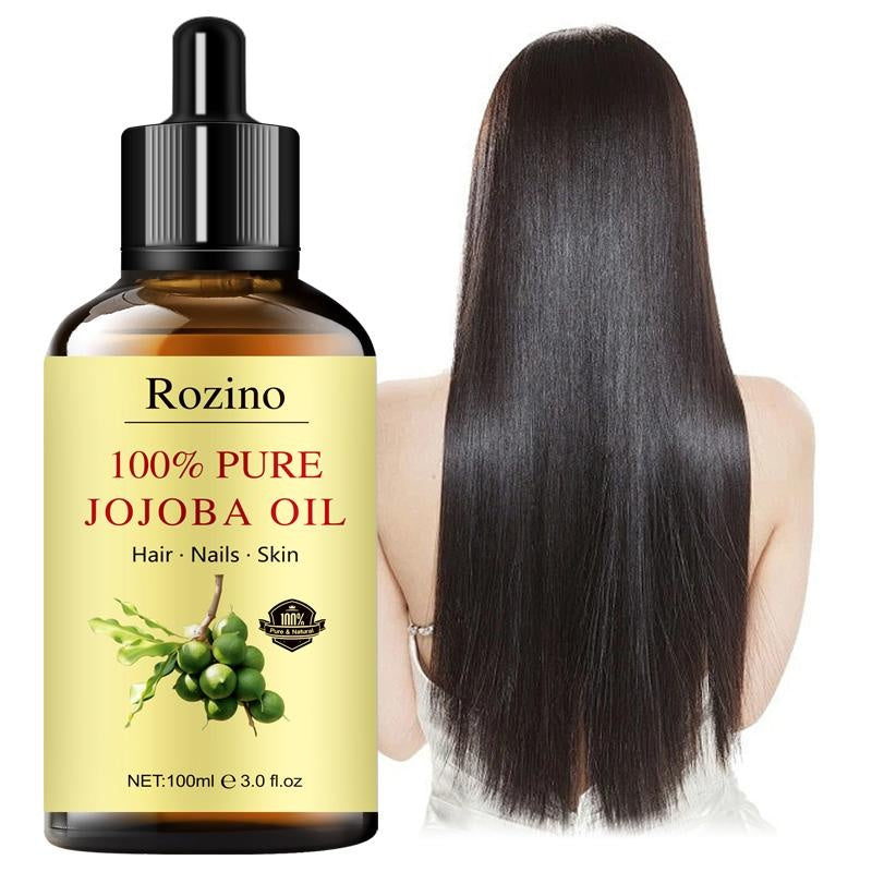 Rozino 100% Pure Jojoba Oil - No Rinse Fast Absorbing Body & Massage Oil