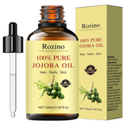 Rozino 100% Pure Jojoba Oil - No Rinse Fast Absorbing Body & Massage Oil