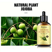 Rozino 100% Pure Jojoba Oil - No Rinse Fast Absorbing Body & Massage Oil