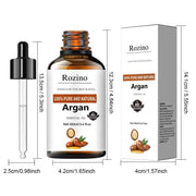 Rozino Pure Natural Argan Oil Hair Serum with SPF 15 - Curly Hair Treatment