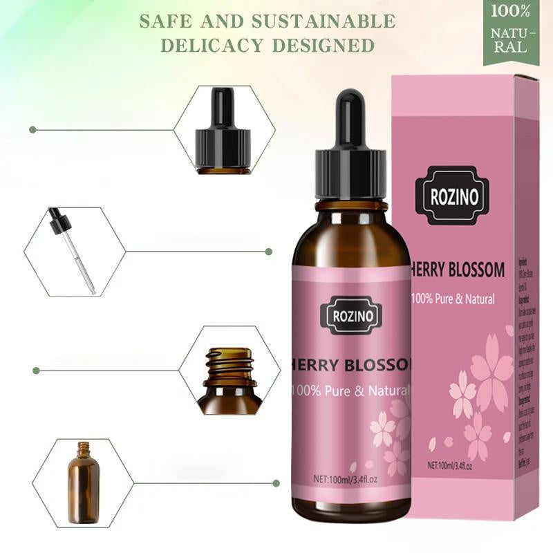 Rozino Pure Natural Cherry Blossom Oil for Curly Hair Care - 100ml