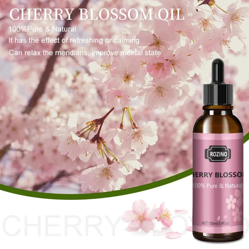 Rozino Pure Natural Cherry Blossom Oil for Curly Hair Care - 100ml