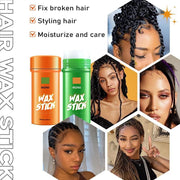 ROZINO 2-Piece Hair Wax Stick with Coconut Oil for Flyaways & Edge Frizz