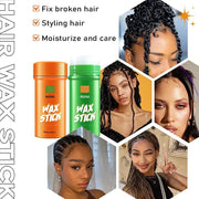 ROZINO 2-Piece Hair Wax Stick with Coconut Oil for Flyaways & Edge Frizz