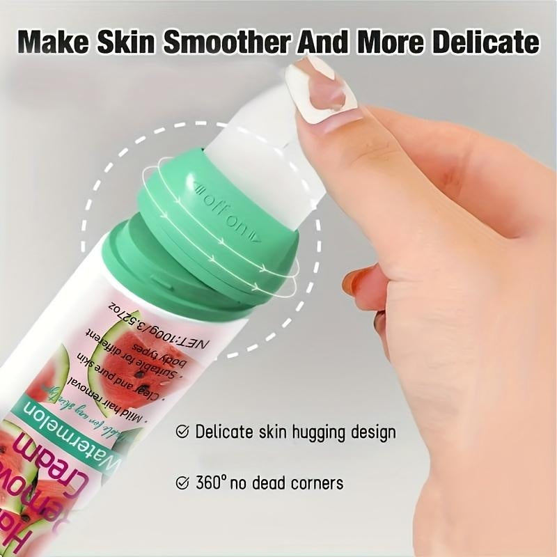 Rozino 3-in-1 Watermelon Hair Removal Cream - Remove, Moisturize & Soothe