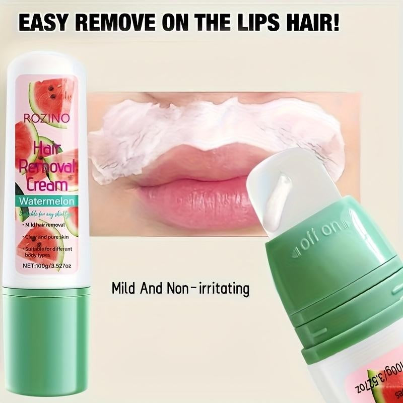 Rozino 3-in-1 Watermelon Hair Removal Cream - Remove, Moisturize & Soothe