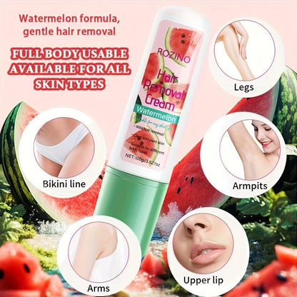 Rozino 3 - in - 1 Watermelon Hair Removal Cream: Remove, Moisturize & Gentle Care Soothing Smooth