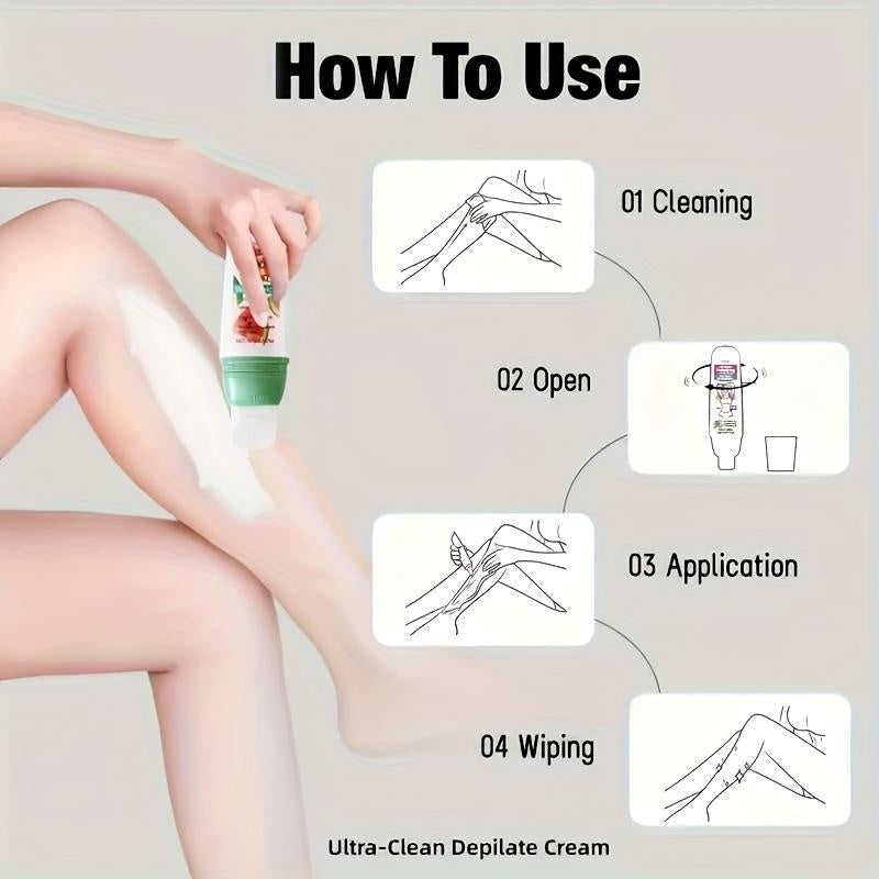 Rozino 3-in-1 Watermelon Hair Removal Cream - Remove, Moisturize & Soothe