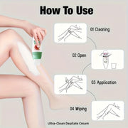 Rozino 3-in-1 Watermelon Hair Removal Cream - Remove, Moisturize & Soothe