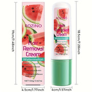 Rozino 3-in-1 Watermelon Hair Removal Cream - Remove, Moisturize & Soothe