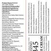 ROZINO 345 Care Cream - Gentle Facial Moisturizer for All Skin Types, 60g