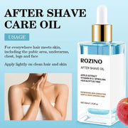 ROZINO After Shave Oil for Sensitive Skin - Apple Extract, Vitamin B3, Spirulina & Eucalyptus - 40ml