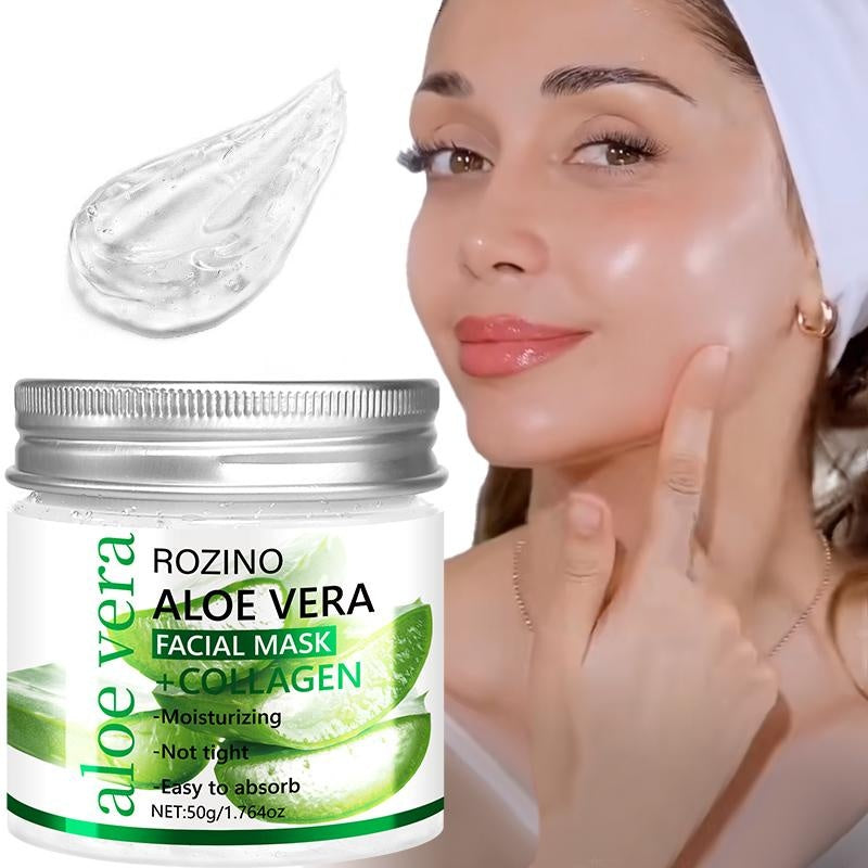 Rozino Aloe Vera & Collagen Facial Mask - Moisturizing Night Care - 50g