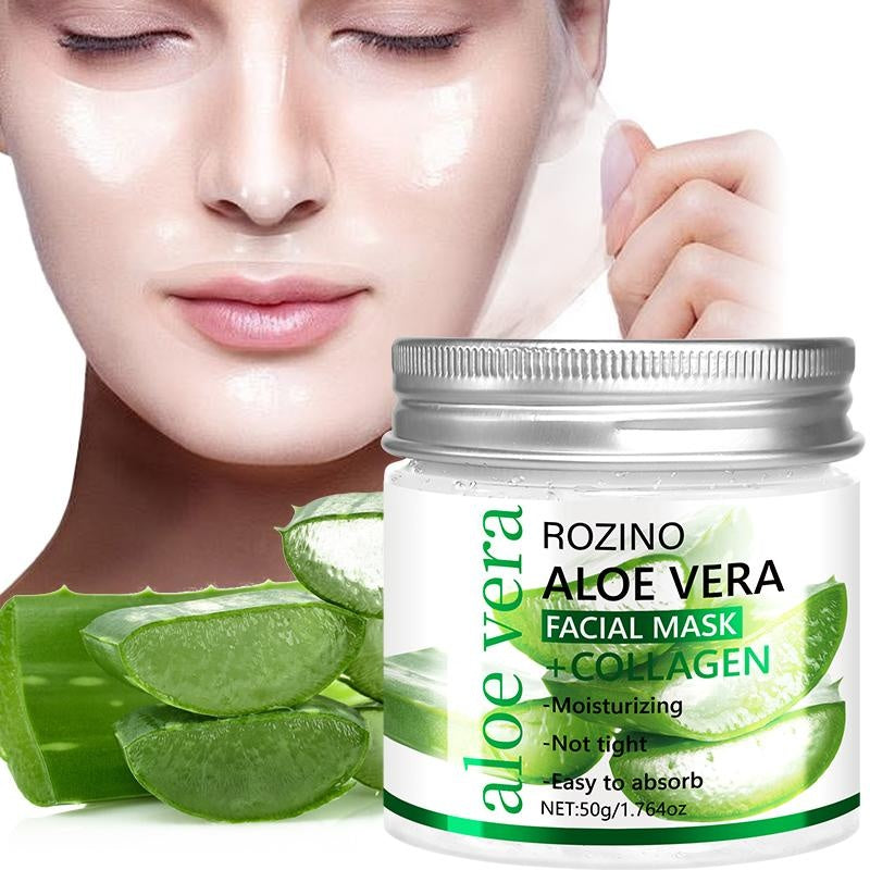 Rozino Aloe Vera & Collagen Facial Mask - Moisturizing Night Care - 50g