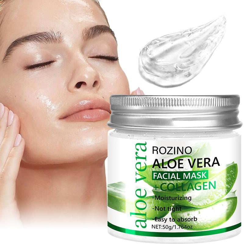 Rozino Aloe Vera & Collagen Facial Mask - Moisturizing Night Care - 50g