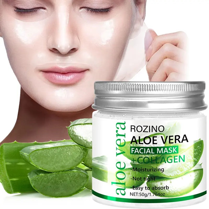 Rozino Aloe Vera & Collagen Facial Mask - Moisturizing Night Care - 50g