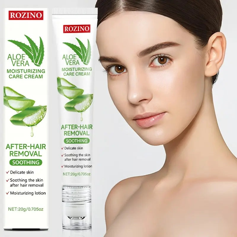 Rozino Aloe Vera Post-Hair Removal Cream - Soothing Moisturizer for Smooth Skin