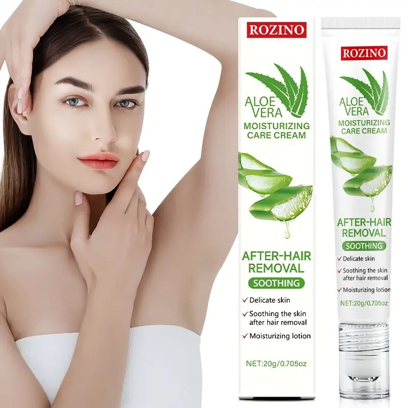 Rozino Aloe Vera Post-Hair Removal Cream - Soothing Moisturizer for Smooth Skin